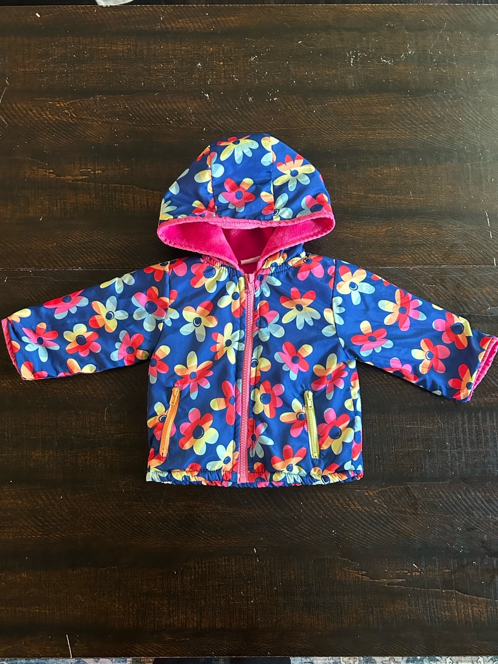 Penelope Mack Bright Pink Fleece-Lined Hooded Jacket